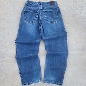Vintage Anchor Blue BIG BAGGY Grunge Skater Men's Blue Denim Jeans, Sz 32